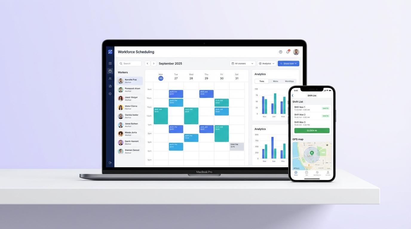 Vespect dashboard on MacBook and iPhone mockup